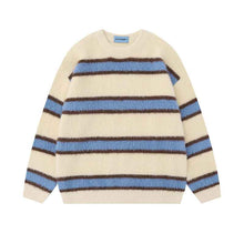 Vintage Stripe Knitted Men's And Women's Sweaters