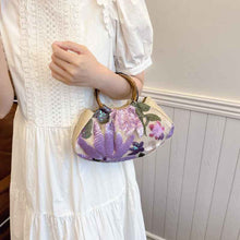 Heavy-duty Bamboo-handled Tote Bag For Women