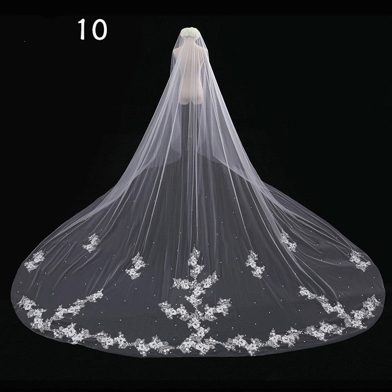 Bride Wedding Master Wedding Veil Long Long Tail by Mirlaine Univers