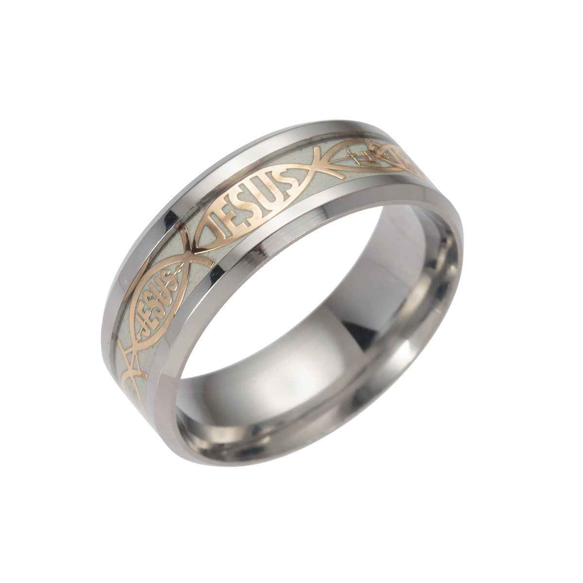 Simple Stainless Steel Easter Ring Gift Jewelry