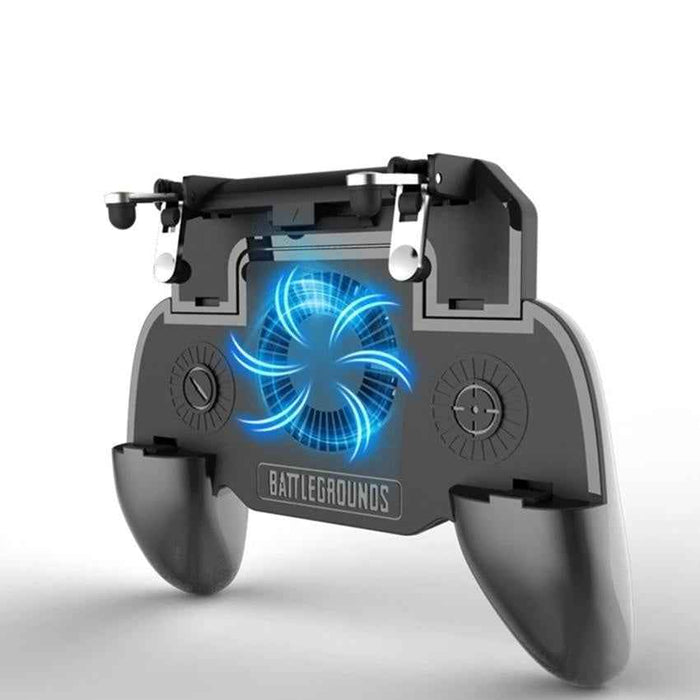 Manette de jeu mobile 5 en 1 avec ventilateur et batterie externe