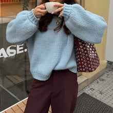 Simple Round Neck Long Sleeve Lining Sweaters Women's Clothing