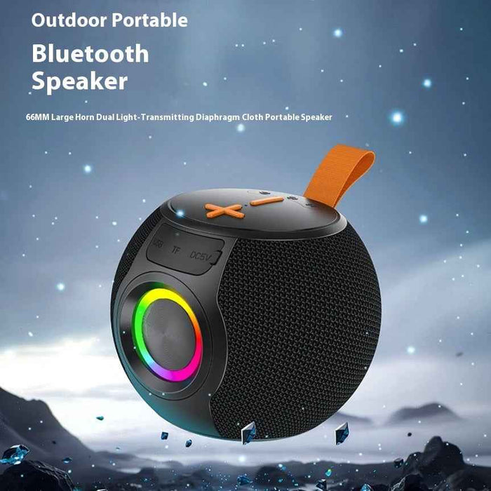 Enceinte Bluetooth portable Lampe RVB portable Carte étanche Mini haut-parleur TWS