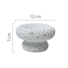 Ins Style No Hole Moon Pattern Cement Mini Flowerpot
