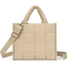 Square-grid Down-quilted Crossbody Bag Lightweight And Fluffy Handheld