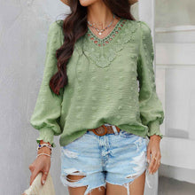 Casual Resort-Style Solid-Color Jacquard Embroidered Long-Sleeve Shirt