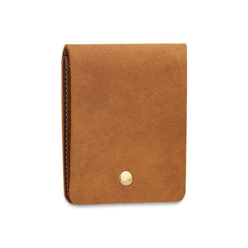 PU Leather Matte Vintage Bi-Fold Compact And Portable Bag