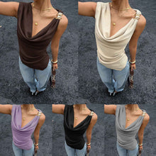 Women's Vest With Metal Decorations Sleeveless Shirt