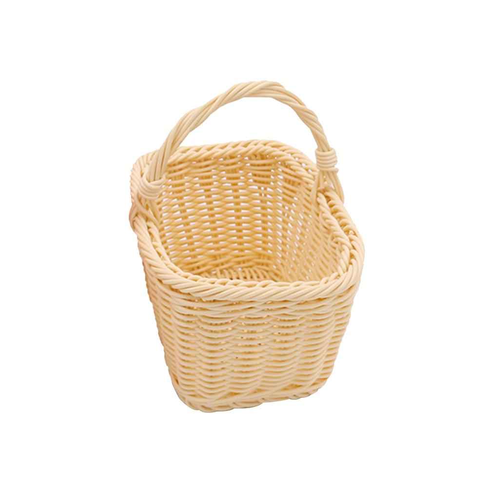 PP Woven Easter Interlining Mini Shopping Rattan Small Wedding Gift Decoration Basket