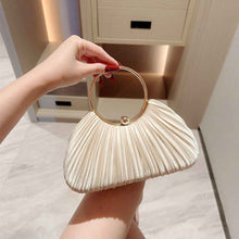 Satin Cheongsam Pleated Evening Clutch