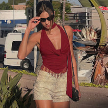 Lace Up Back Hollow Out Design Statement Tassel Camisole For Women by Mirlaine Univers Lace Up Back Hollow Out Design Statement Tassel Camisole For Women Mirlaine Univers lace-up-back-hollow-out-design-statement-tassel-camisole-for-women 0 Lace Up Back Hollow Out Design Statement Tassel Camisole For Women Mirlaine Univers Lace Up Back Hollow Out Design Statement Tassel Camisole For Women