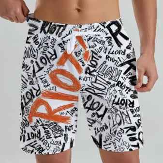 Mens Stylish Casual Hawaiian Beach Shorts