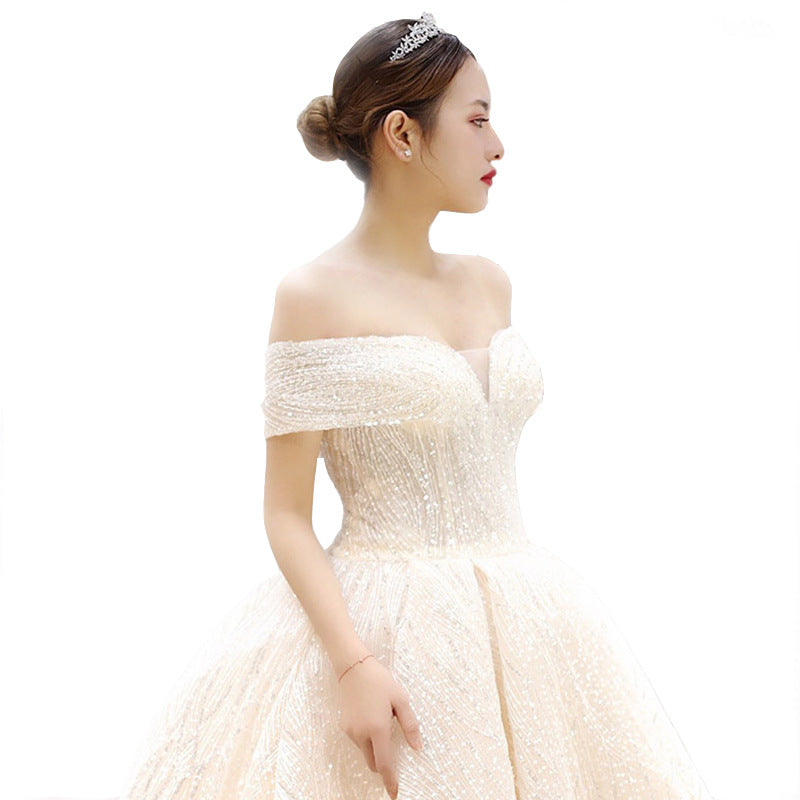 Dreamy Word Shoulder Is Thin European And American Long Tail by Mirlaine Univers