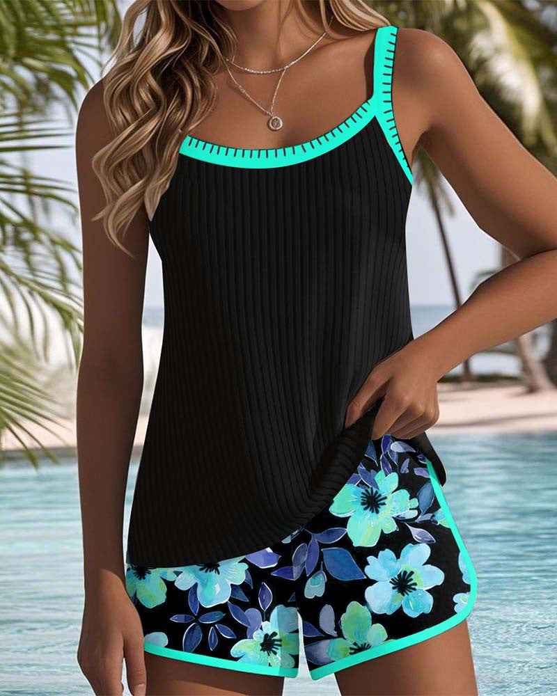 Sexy Solid Color Beach Vacation Hot Spring Bathing Suit