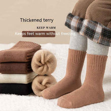 Children Extra Thick Fluffy Loop Middle Tube Cotton Socks