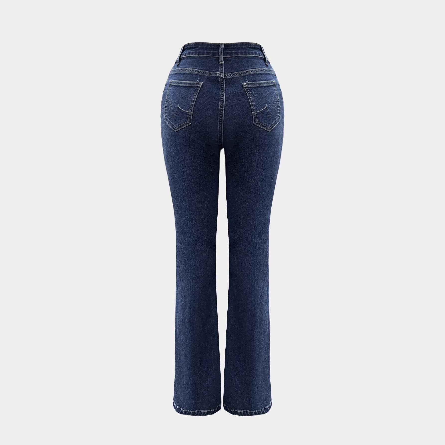 Spring Washed Slightly Flared Straight-leg Pants