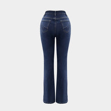 Spring Washed Slightly Flared Straight-leg Pants
