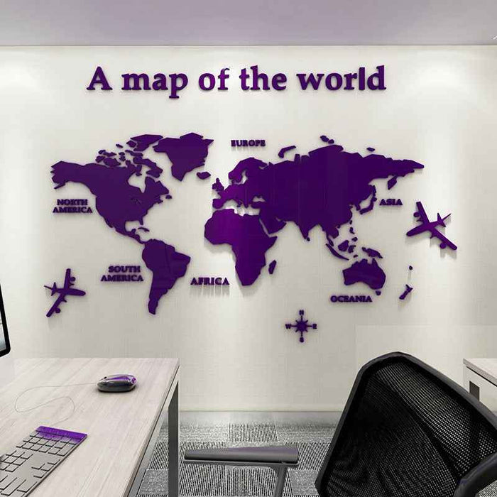 Sticker mural 3D en acrylique