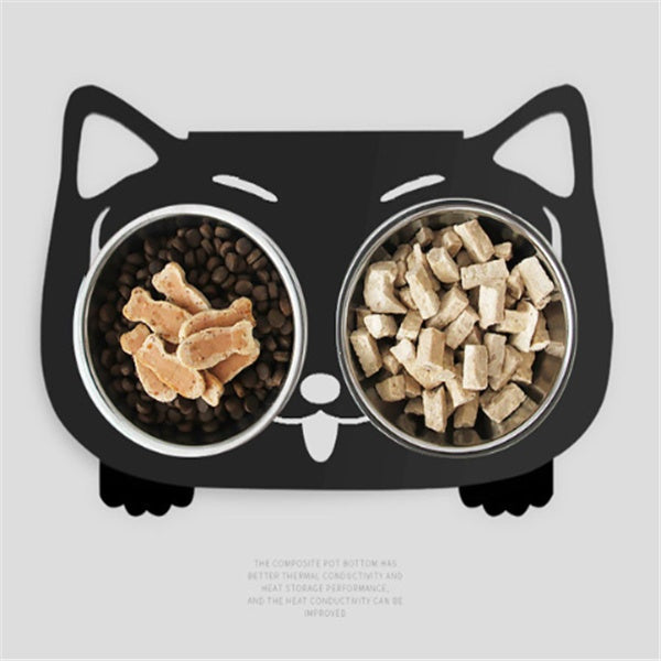Anti-falling Cat Dog Feeding Water Bowl by Mirlaine Univers