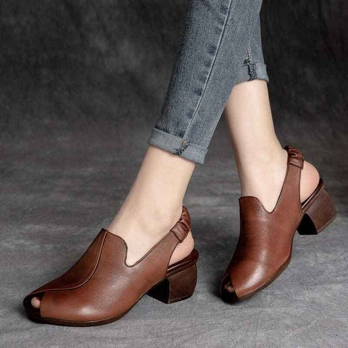 Retro Middle-aged Mom Sandals For Women