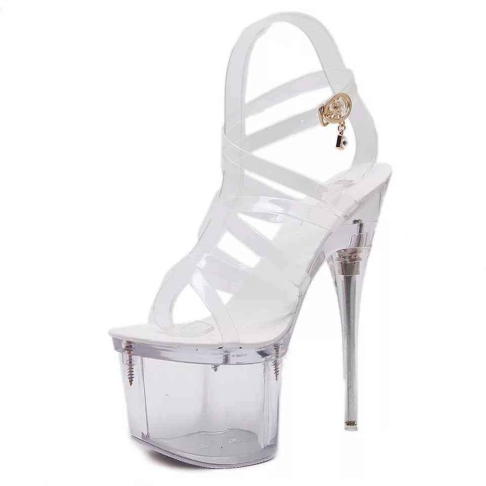 Stiletto cross strap women sandals