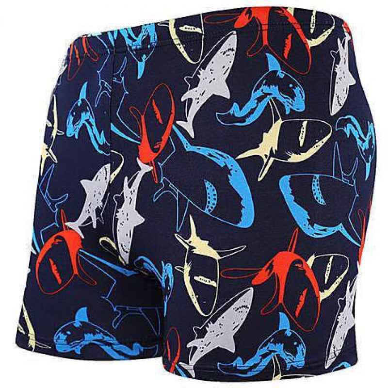Color men's swimming trunks