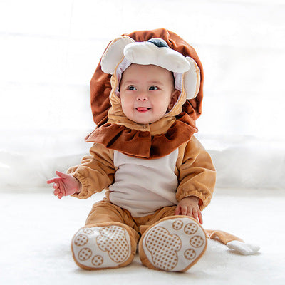 Baby Halloween Animal Jumpsuit Cozy Costume For Toddlers