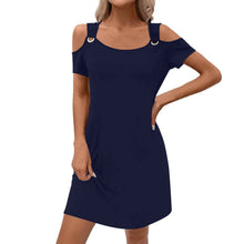 Womens Solid-Color Elegant Off-Shoulder Skirt