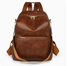Elegant Solid-Color Womens Backpack For Commuting With Large Capacity by Mirlaine Univers
