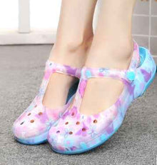 New sandals women's shoes Summer hole shoes women Printed sandals jelly beach shoes new sandals women's shoes Summer hole shoes women Printed sandals jelly beach shoes