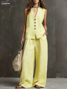 Seasonal Laid-back Linen Suit