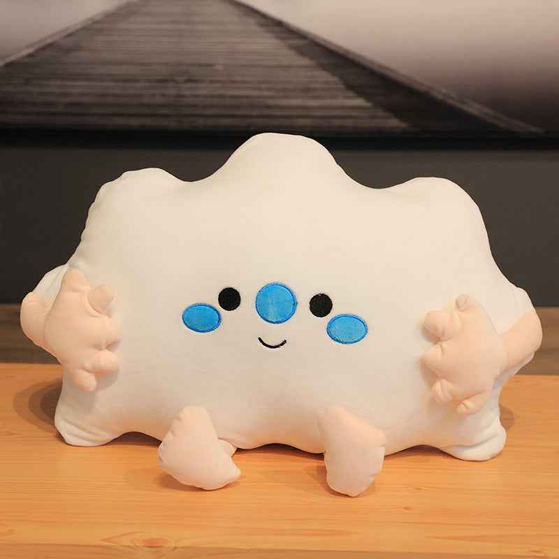 Creative pumpkin Figurine with poached eggs