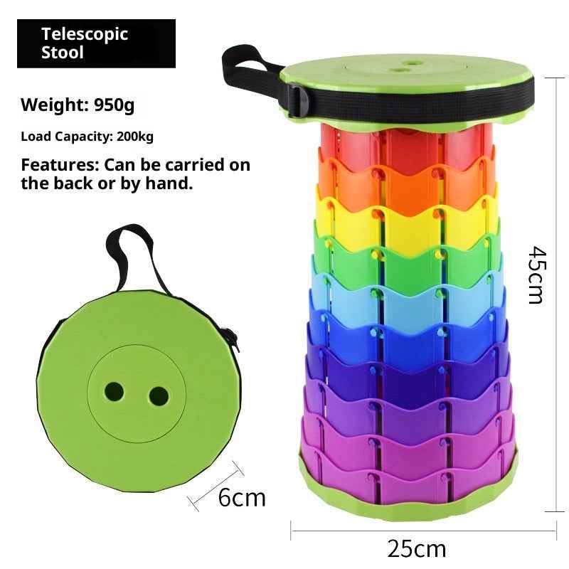 Outdoor Portable Travel Adjustable Telescopic Stool
