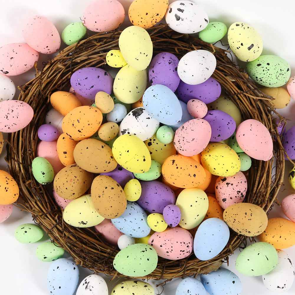 Color Simulation Quail Eggs 3X2 Simulation Foam Bird Eggs 1.8X1.5 Decoration Supplies