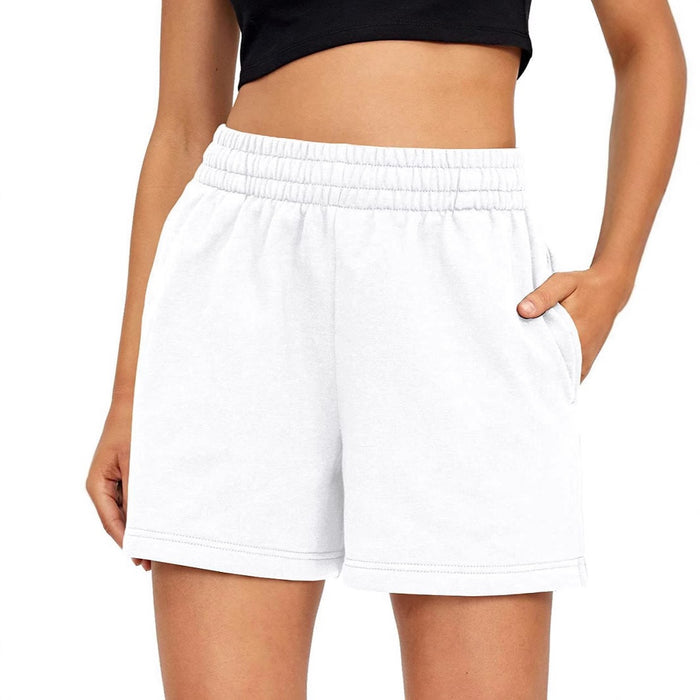 Shorts de sport décontractés et confortables à cordon de serrage pour femme