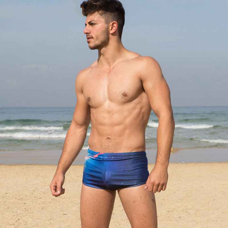 Fashionable teen swimming trunks