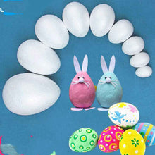 White Solid Easter Foam Egg Children's Kindergarten Preschool Handmade Diy Expandable Polystyrene Colorful Eggs