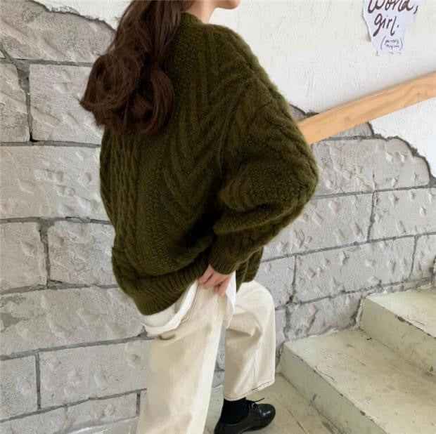 Women's Sweaters For Early Autumn And Winter Are Loose-fitting