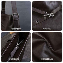 Womens Stylish Retro Large-Capacity Crossbody Bag
