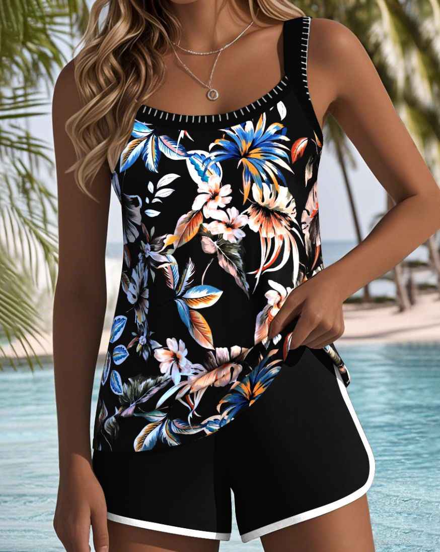 Sexy Solid Color Beach Vacation Hot Spring Bathing Suit