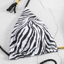 Women's Casual Printed Strappy Tassel Two-Piece Swimsuit