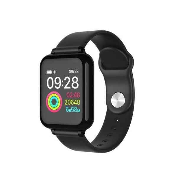 Compatible avec Apple, montre connectée de sport à écran couleur B57