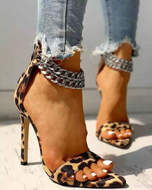 Large size high heels stiletto women sandals