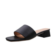 Women thick heel non-slip sandals