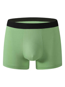 Mens Solid-color Boxer Briefs For Sports