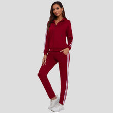 Women's Fashionable Printed Sports Long-Sleeve Hoodie Set by Mirlaine Univers