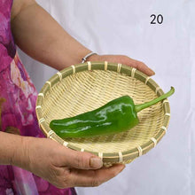 Bamboo Woven Vegetable Washing Basket Steamed Bun Basket, Drain Basket