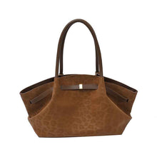 Retro Suede Tote Handbag Commuter Shoulder Bag