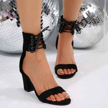 High Heel Strap Sandals New Retro Breathable Open Toe Sandals For Women