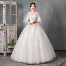 Long Sleeve Wedding Dress New Bride Trailing by Mirlaine Univers